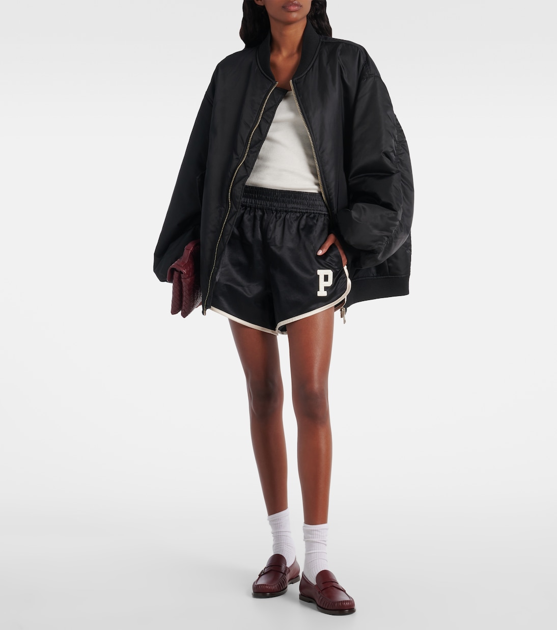 Ралли шорты из сатина с хлопком Polo Ralph Lauren, Polo Black — фото 2