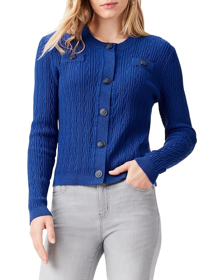 

Свитер NIC+ZOE Textured Snap Cardigan, цвет Mazarine