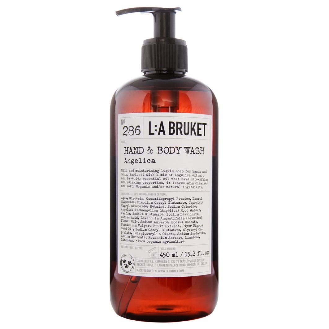 

Гель для душа no. 286 hand & body wash angelica La Bruket, объем 450 мл