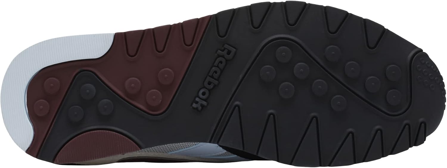 Мужские кроссовки Reebok Classic Nylon Plus, черный/бордовый/стальной — фото 2