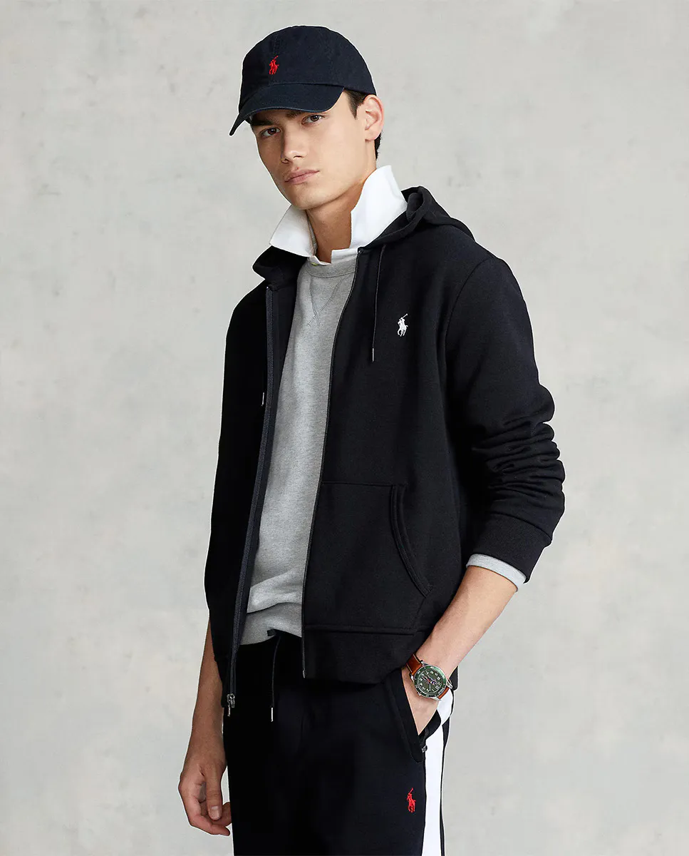 

Мужская толстовка на молнии Polo Ralph Lauren, черный
