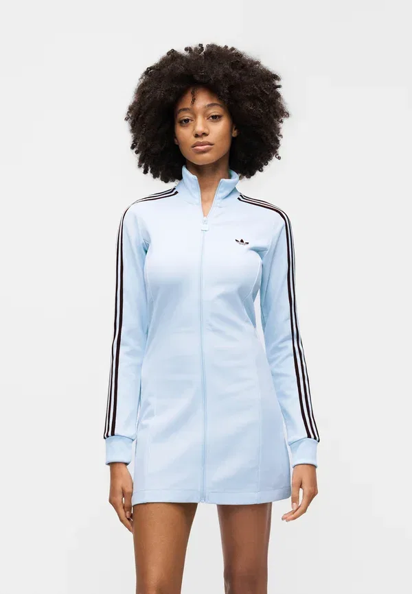 Платье Adidas Originals, цвет кристально-голубой/бордовый — фото 4