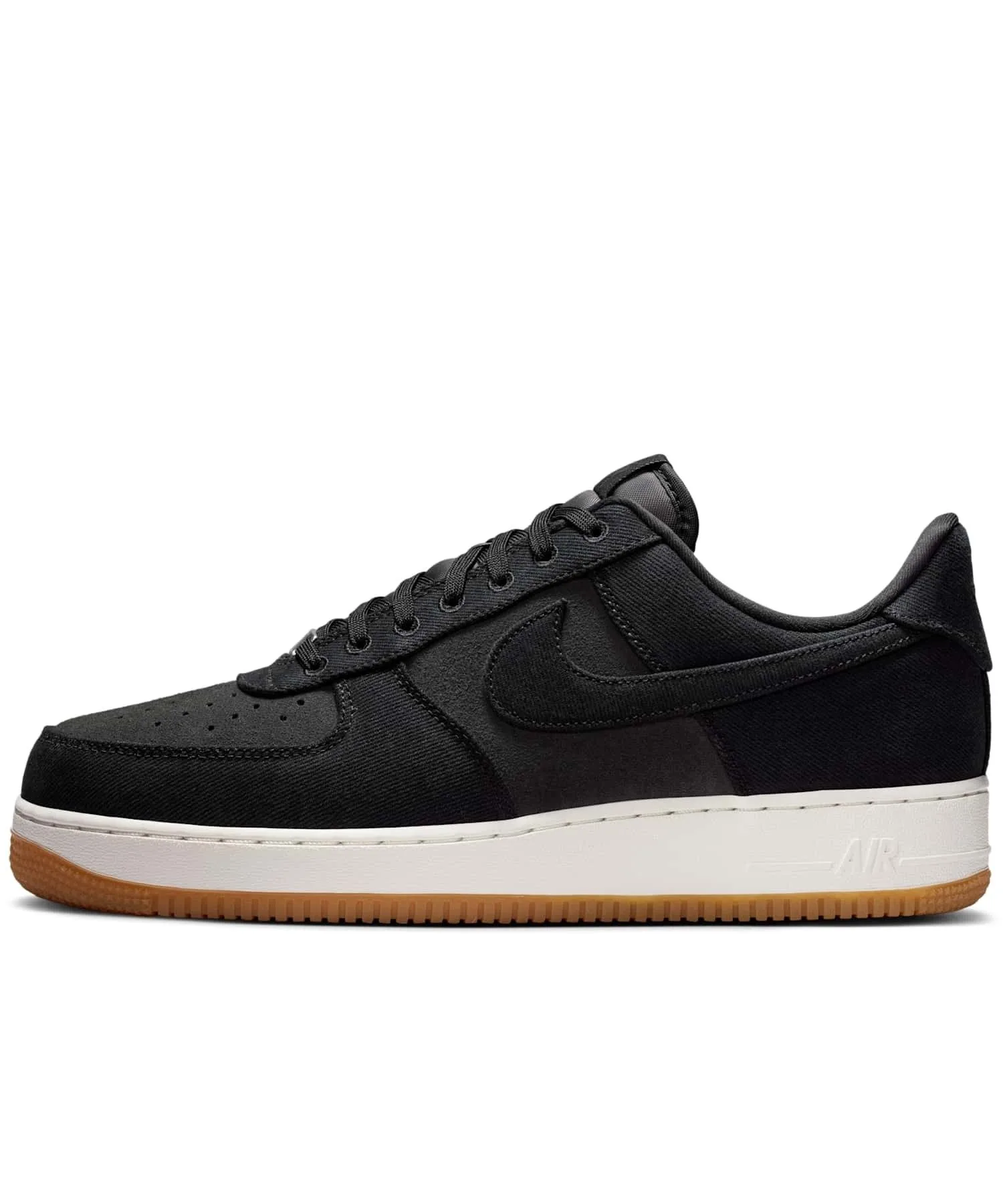 Мужские кроссовки Nike Air Force 1 '07 LV8 Denim чёрные