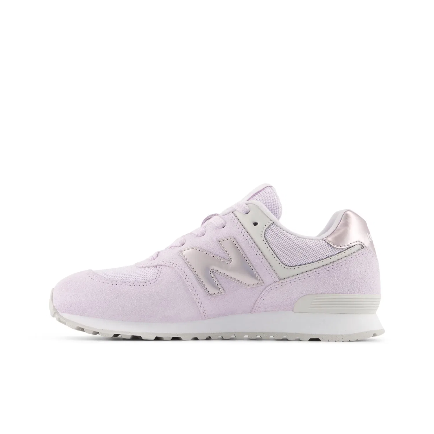 Кроссовки New Balance 574 сиреневого цвета — фото 4