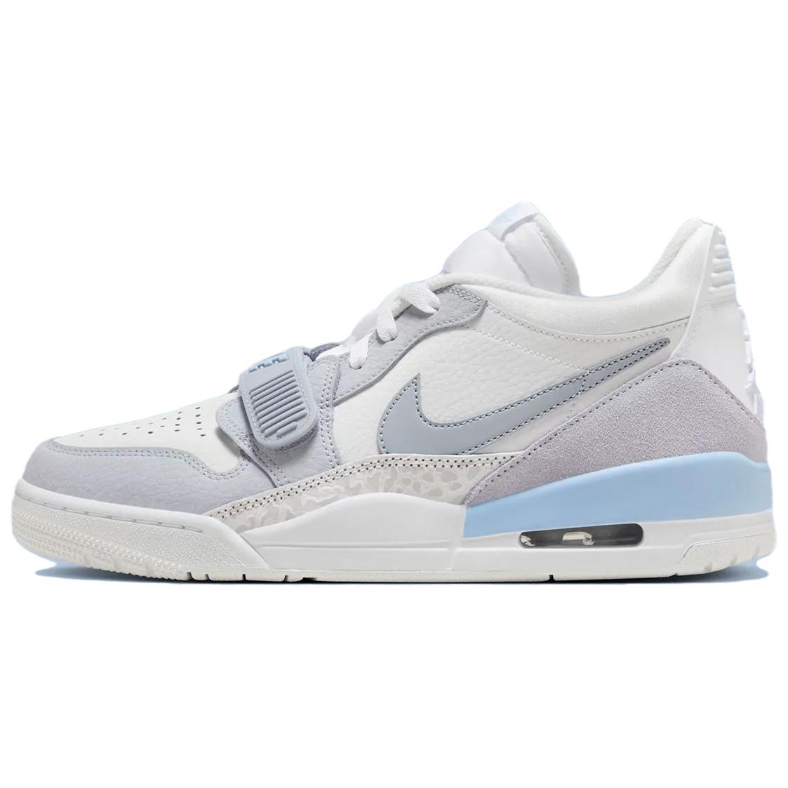 

Jordan Air Legacy 312 Low 'Glacier Blue White' в бело-сером цвете, цвет White Gray