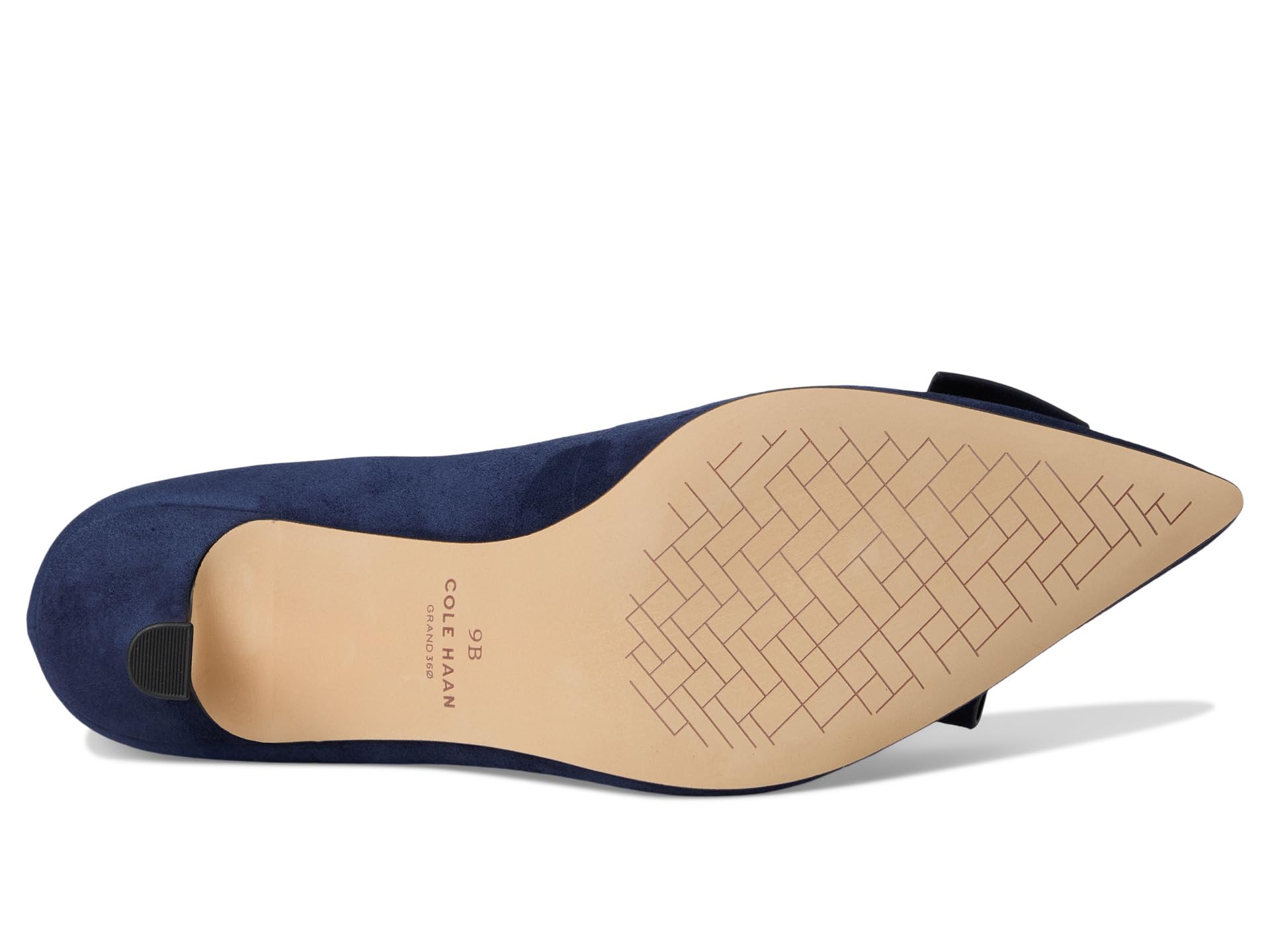 Туфли Cole Haan Felicia Bow Pumps, цвет Midnight Moon Suede — фото 3