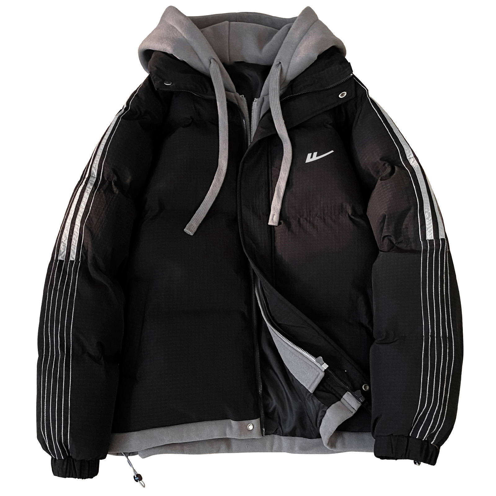 

Куртка-пуховик Huichao Riding The Wind Collection, унисекс Warrior, flare night черный[upgraded thickened]