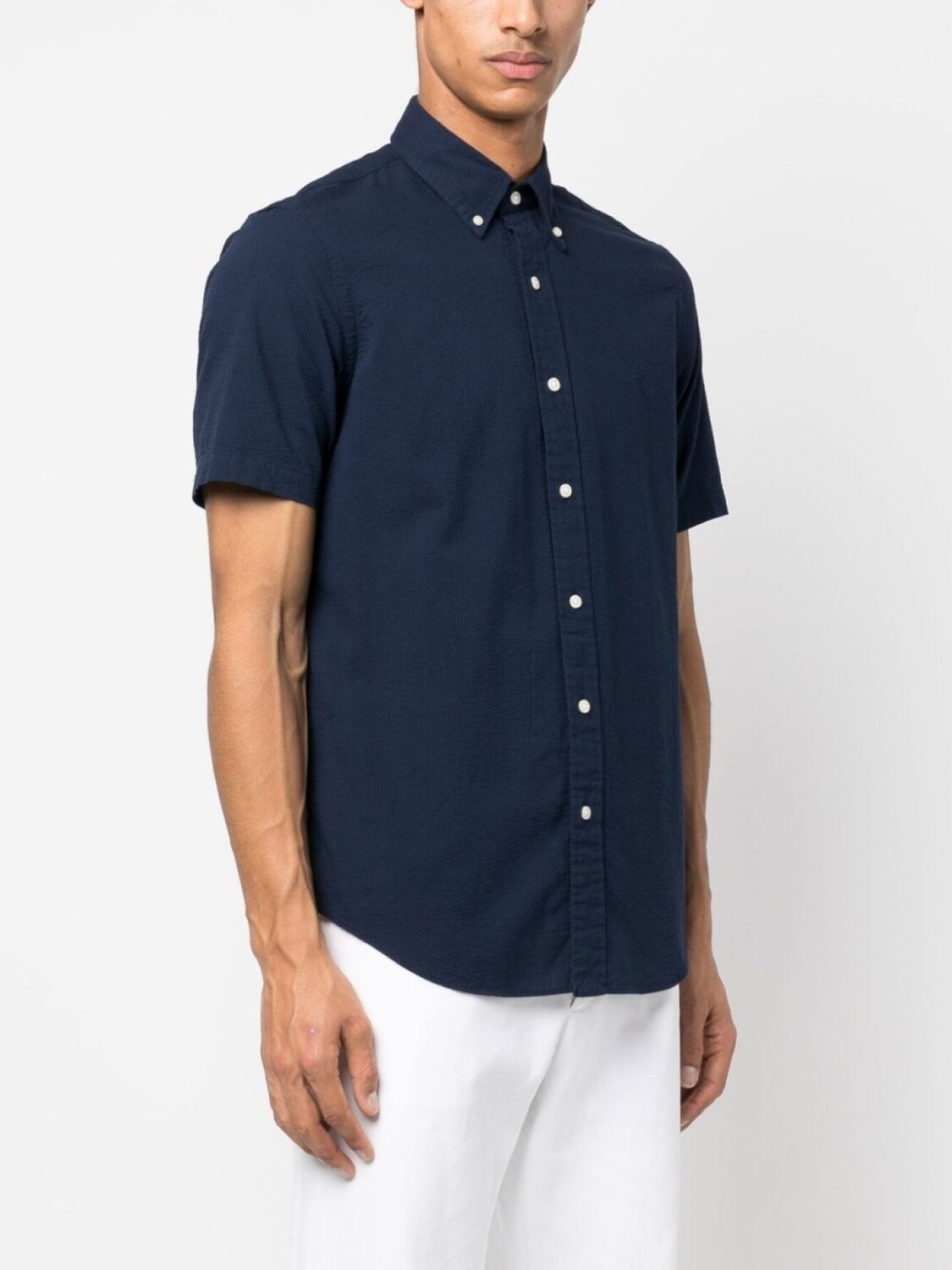 Вельветовая рубашка с короткими рукавами Polo Ralph Lauren, синий — фото 3