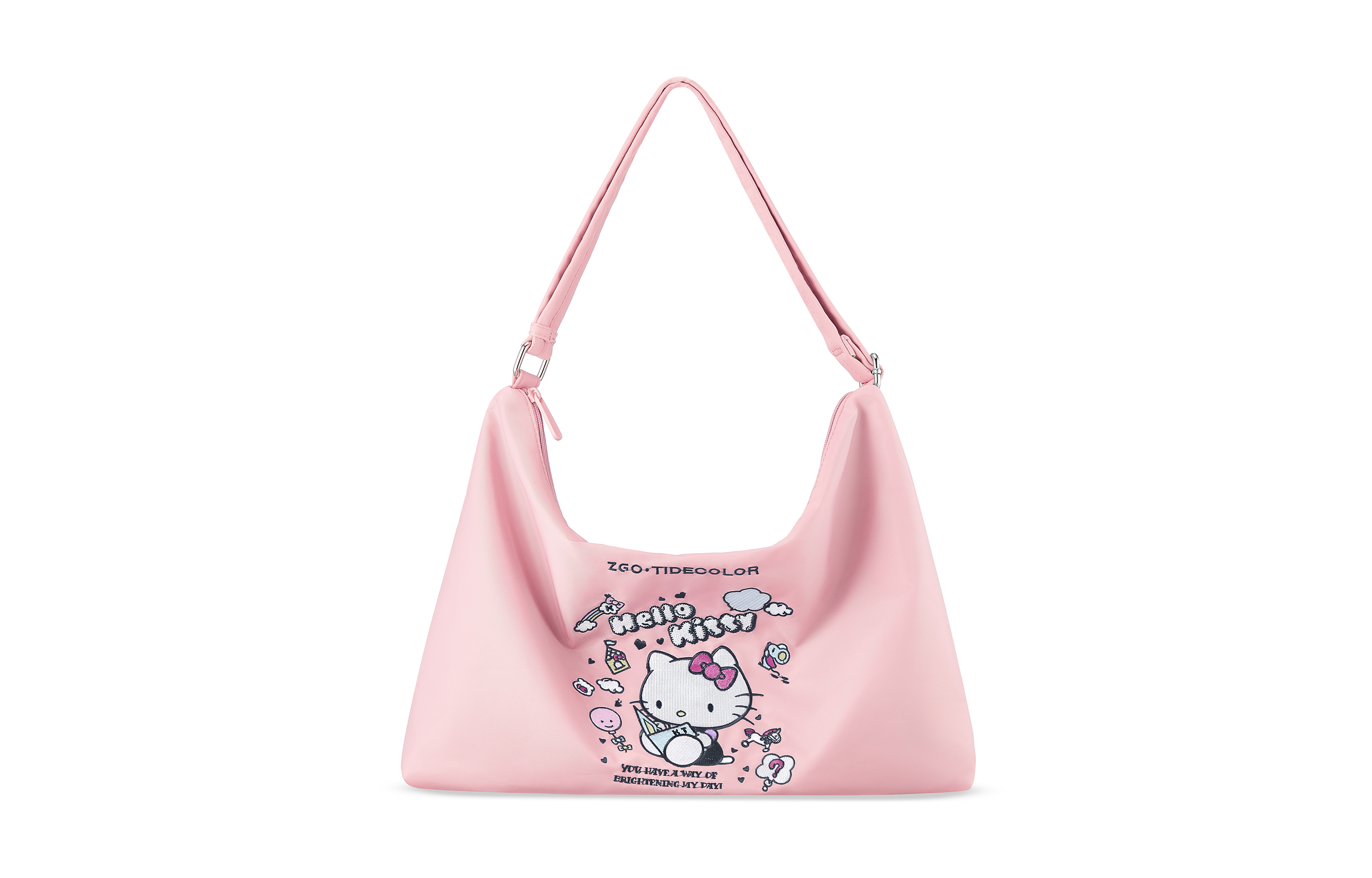 

Zgo Сумка-шоппер Sanrio Hello Kitty Hello Kitty из нейлоновой ткани, женская, розовая