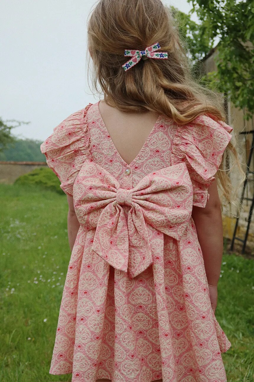 

Детское платье AVA BOW DRESS GOTS Konges Sløjd, розовый