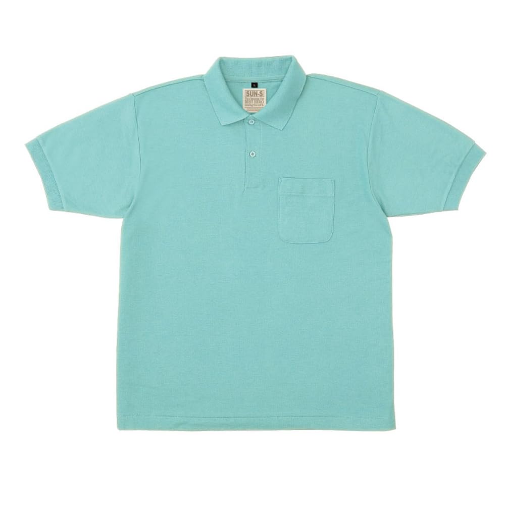 

Поло с коротким рукавом San-S SA10040, пастельно-зеленый, размер S, Kanoko Sun-S