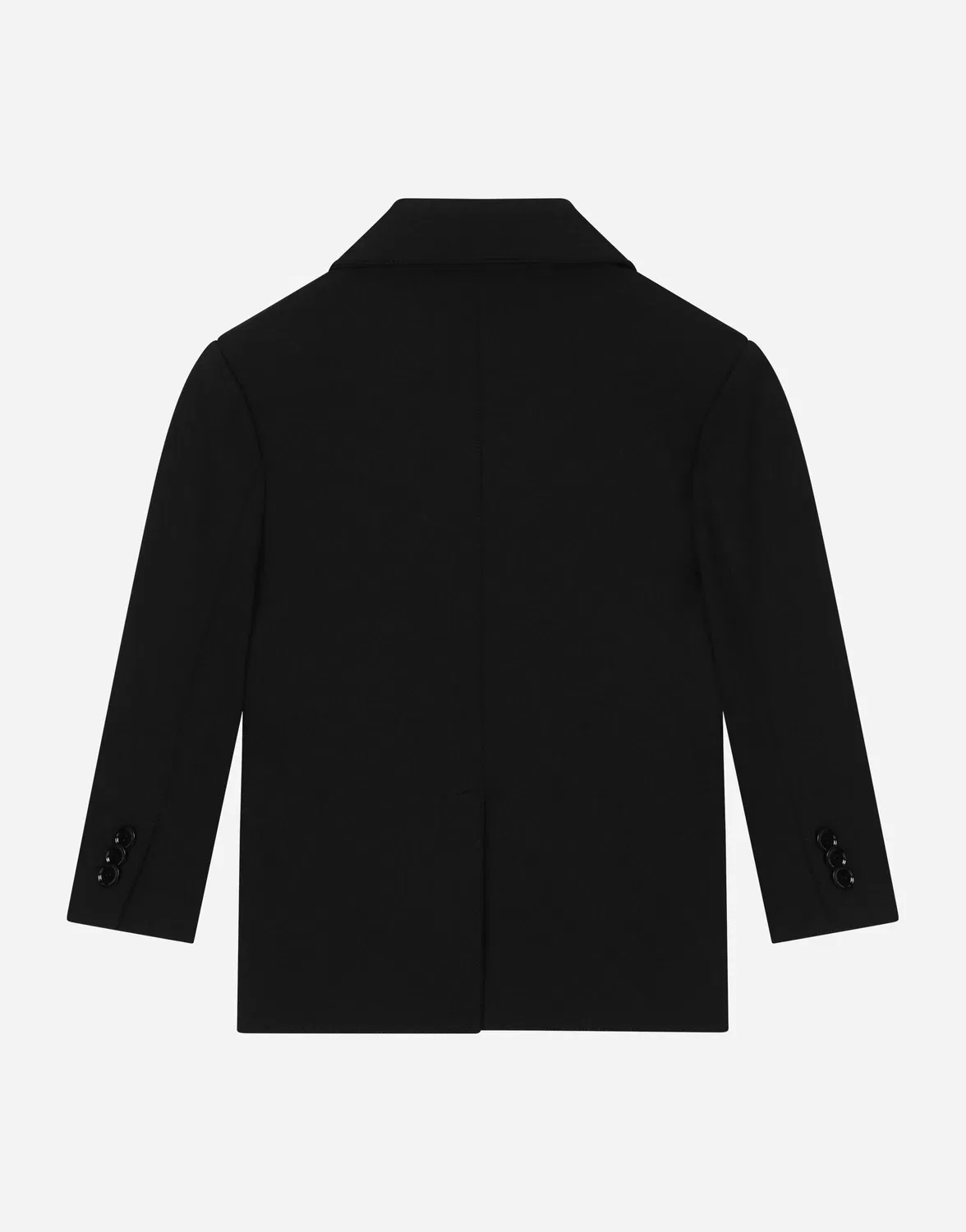Двубортный пиджак из технического джерси Dolce&Gabbana, черный — фото 2
