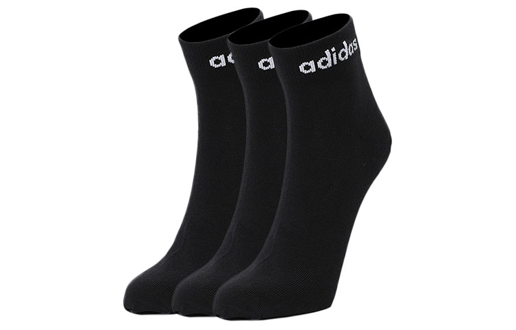 

Носки низкие унисекс 3 пары черные Adidas Neo