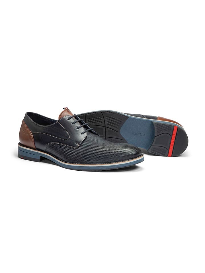 Туфли на шнуровке LLOYD Leder-Schnürschuhe Harris, цвет Dunkelblau/Braun — фото 4