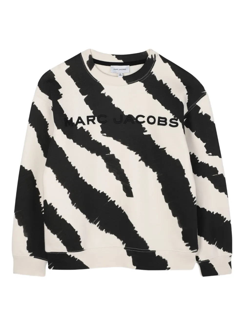 

Толстовка с зебровым принтом Marc Jacobs Kids, черный