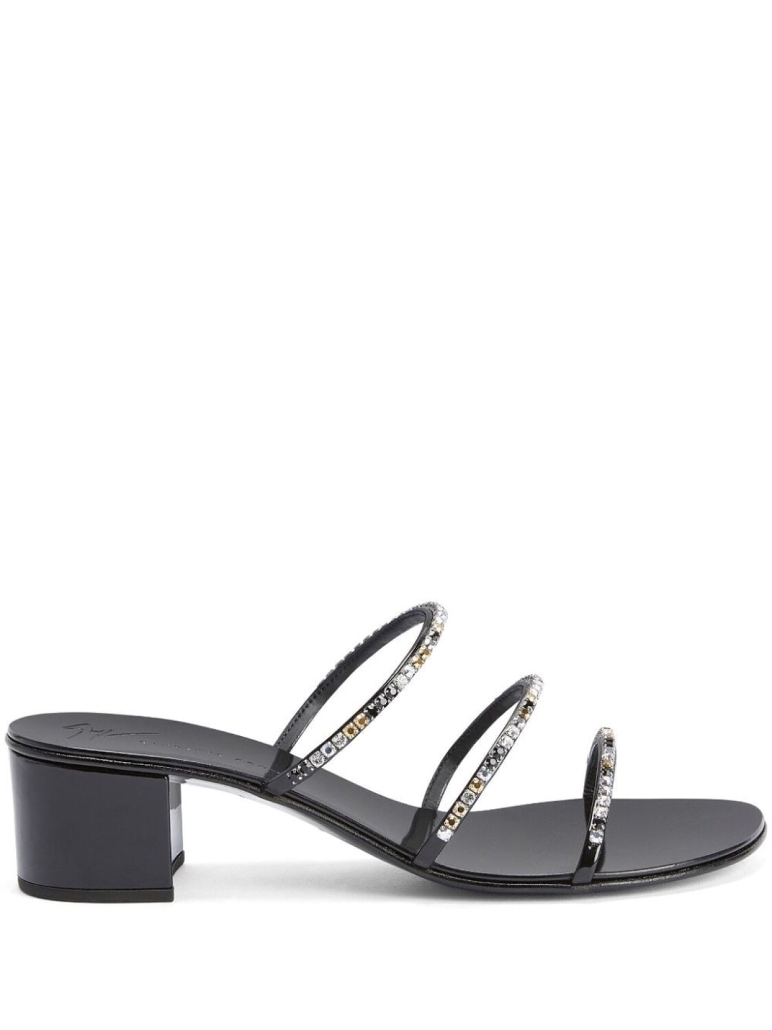 

Giuseppe Zanotti декорированные босоножки Dark Colorful 40, черный