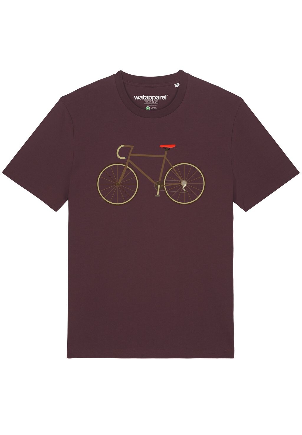 

Футболка с принтом FAHRRAD Watapparel, цвет red brown