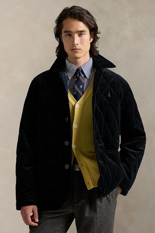 

Хлопковая куртка Polo Ralph Lauren, темно-синий