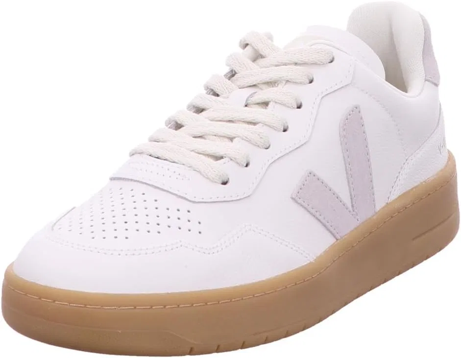 Кроссовки Veja V-90 O.T. Leather Extra White Light Grey Natural