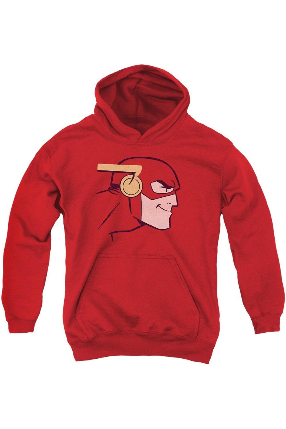 

Молодежная толстовка с капюшоном Justice League of America Cooke Head Gildan, красный
