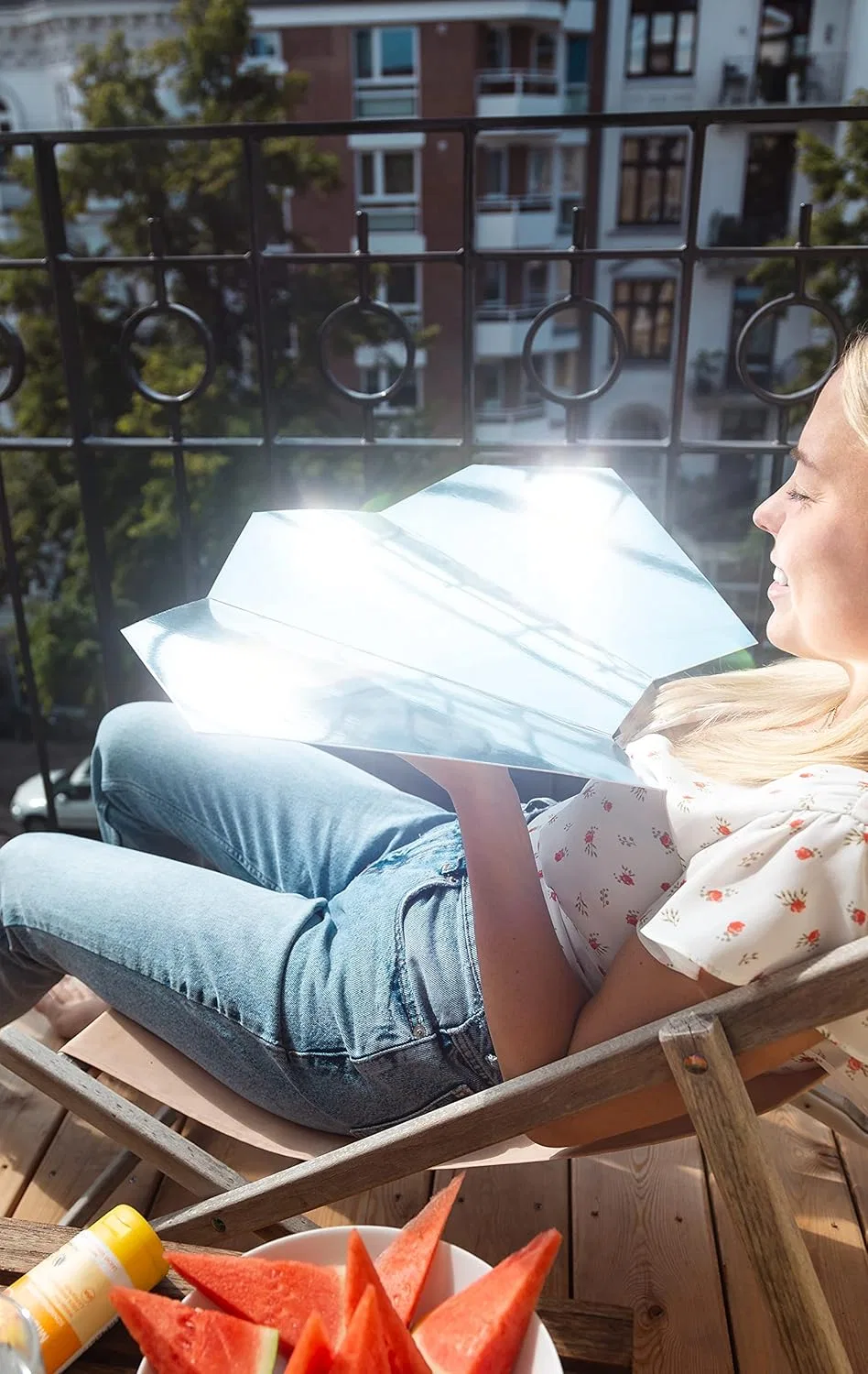 Солнечный рефлектор для загара лица Suntancisco Auxlight — фото 2