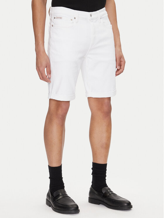 

Облегающие джинсовые шорты J30J327536 Calvin Klein Jeans, белый