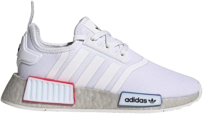 Кроссовки adidas Unisex-Child NMDr1 C (для маленьких детей), белый/серый — фото 2