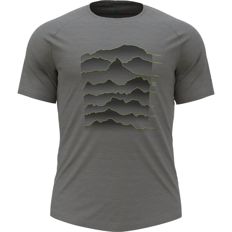 

Футболка с круглым вырезом, s/s ascent p Odlo, серый