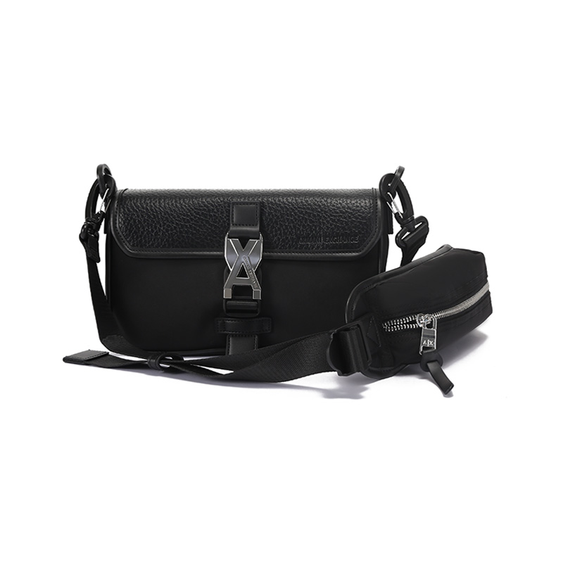 

ARMANI EXCHANGE Кроссбод сумка через плечо мужская черная, Black