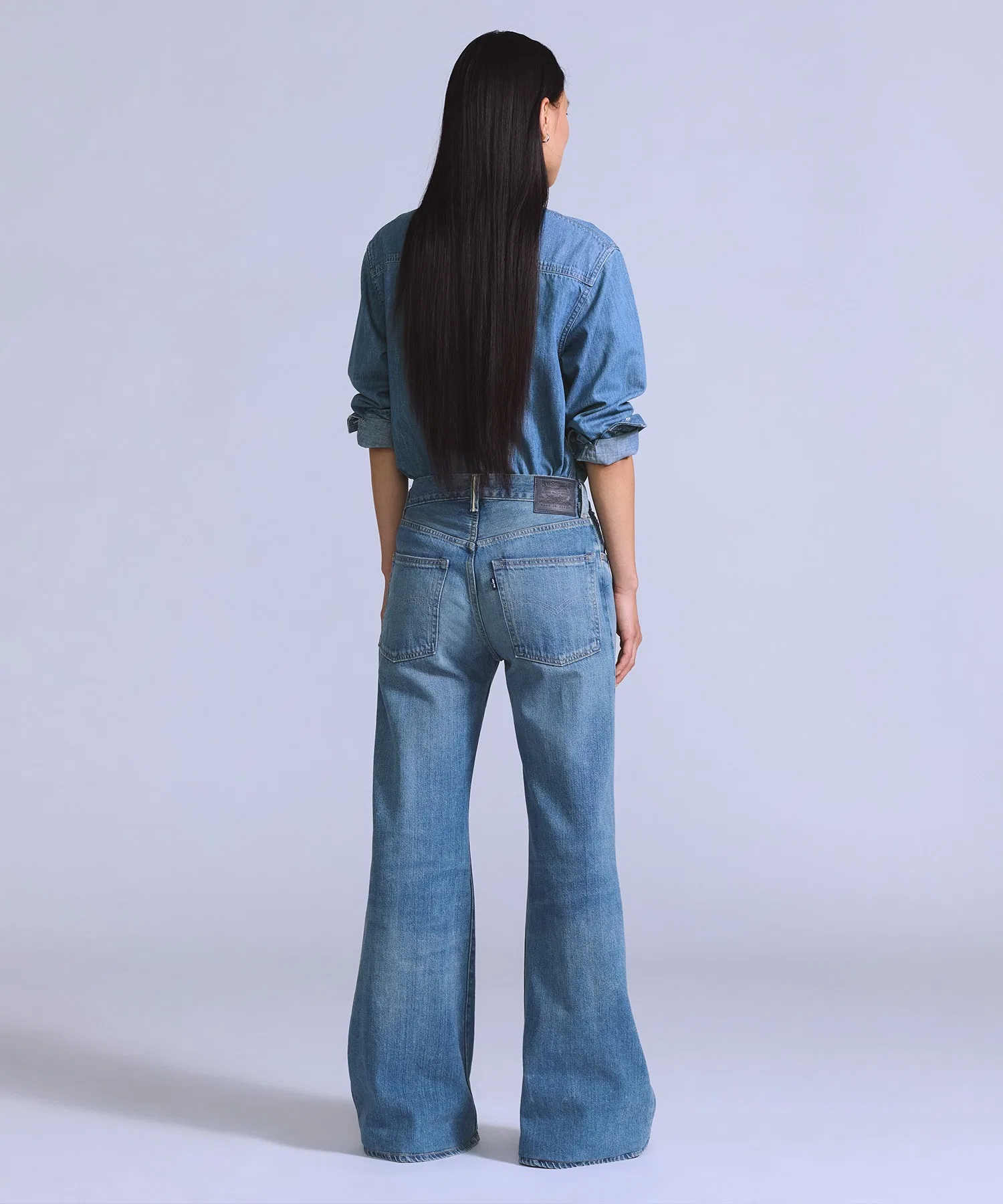 Джинсы Levi's BLUETAB™ CARVE Relaxed, цвет Medium Indigo, произведено в Японии. — фото 4