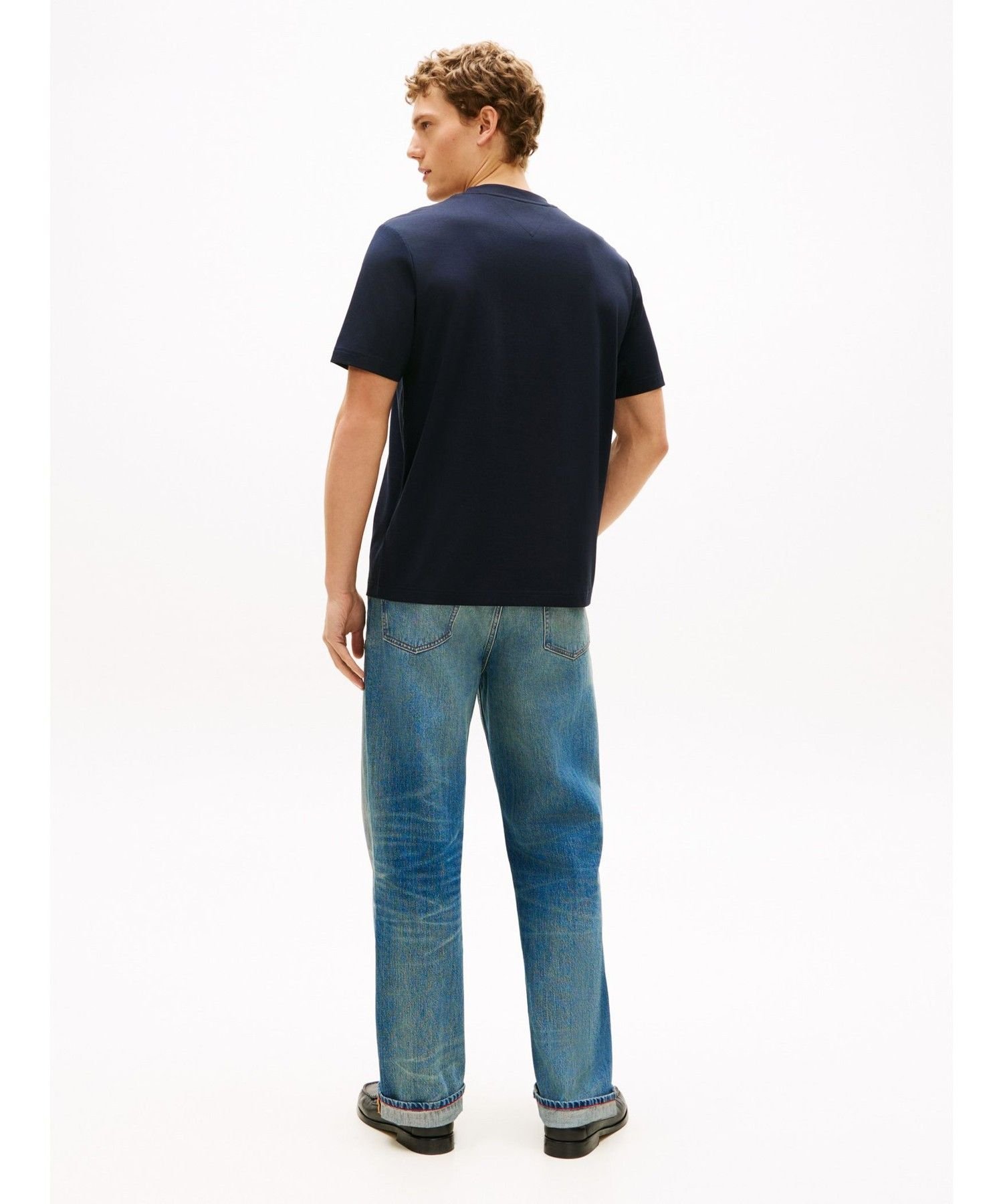 Футболка с круглым вырезом и графическим принтом Icon TOMMY HILFIGER, Blue C4U — фото 4
