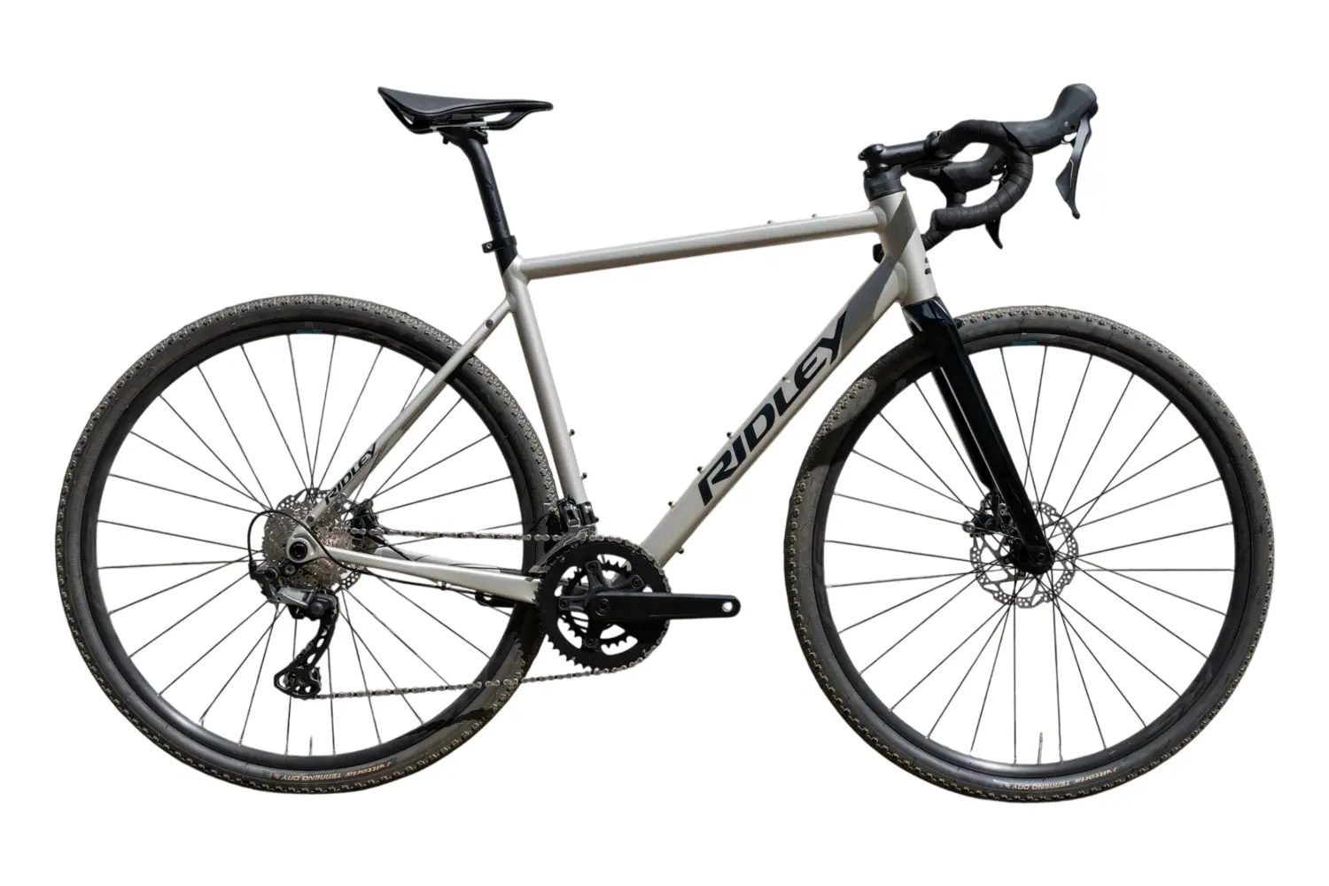 

Гравийный велосипед Ridley Grifn a gravel - shimano grx600 - 28 дюймов - diamant, grau | chain silver grey / pc66 / gra01as