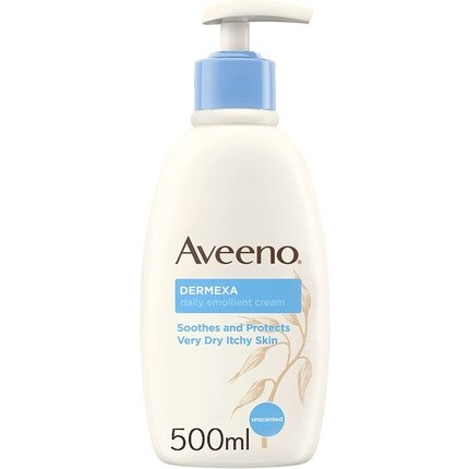 Крем для лица Aveeno — Dermexa Ежедневный смягчающий с пребиотическим тройным овсяным комплексом и керамидами, 500 мл