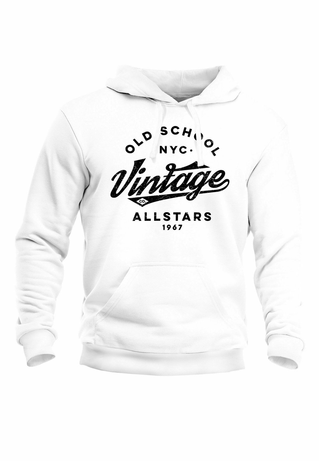 

Толстовка с капюшоном COLLEGE STYLE SCHRIFTZUG OLDSCHOOL VINTAGE ALLSTAR Neverless, белый