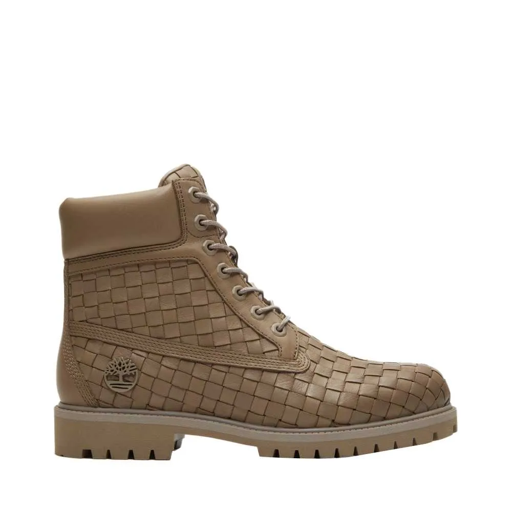 Кожаные ботинки мужские Timberland, оливковый — фото 3