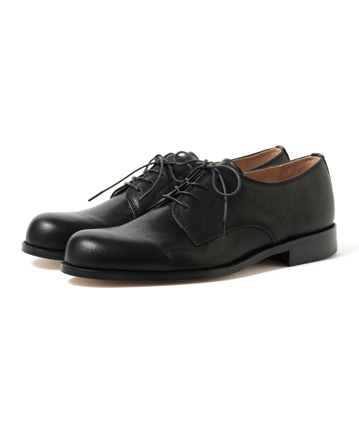 Мужские туфли из натуральной кожи ARCOLLETTA PADRONE 4EYE PLAIN TOE черные — фото 2