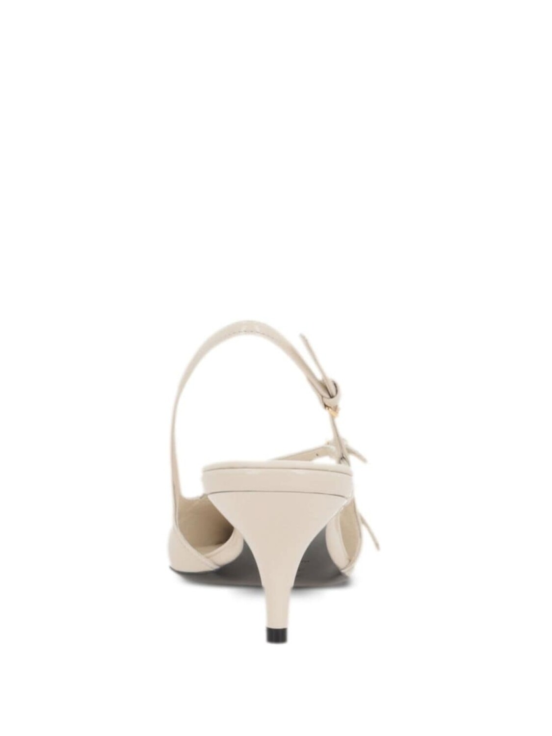 Лакированные туфли с ремешком на пятке Miu Miu, бежевый — фото 3