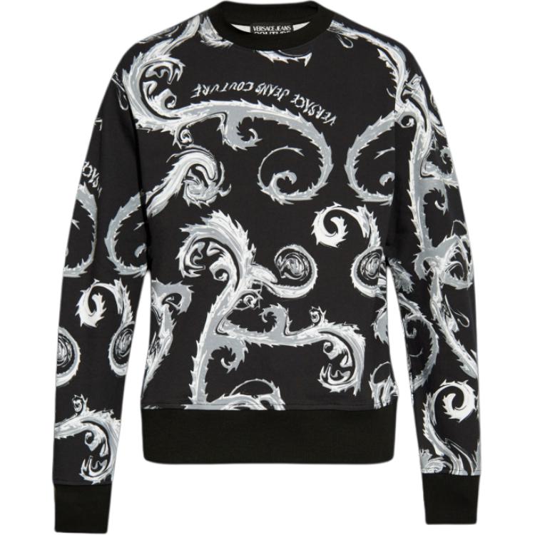 

Хлопковый свитшот Chromo Couture VERSACE JEANS COUTURE, черный