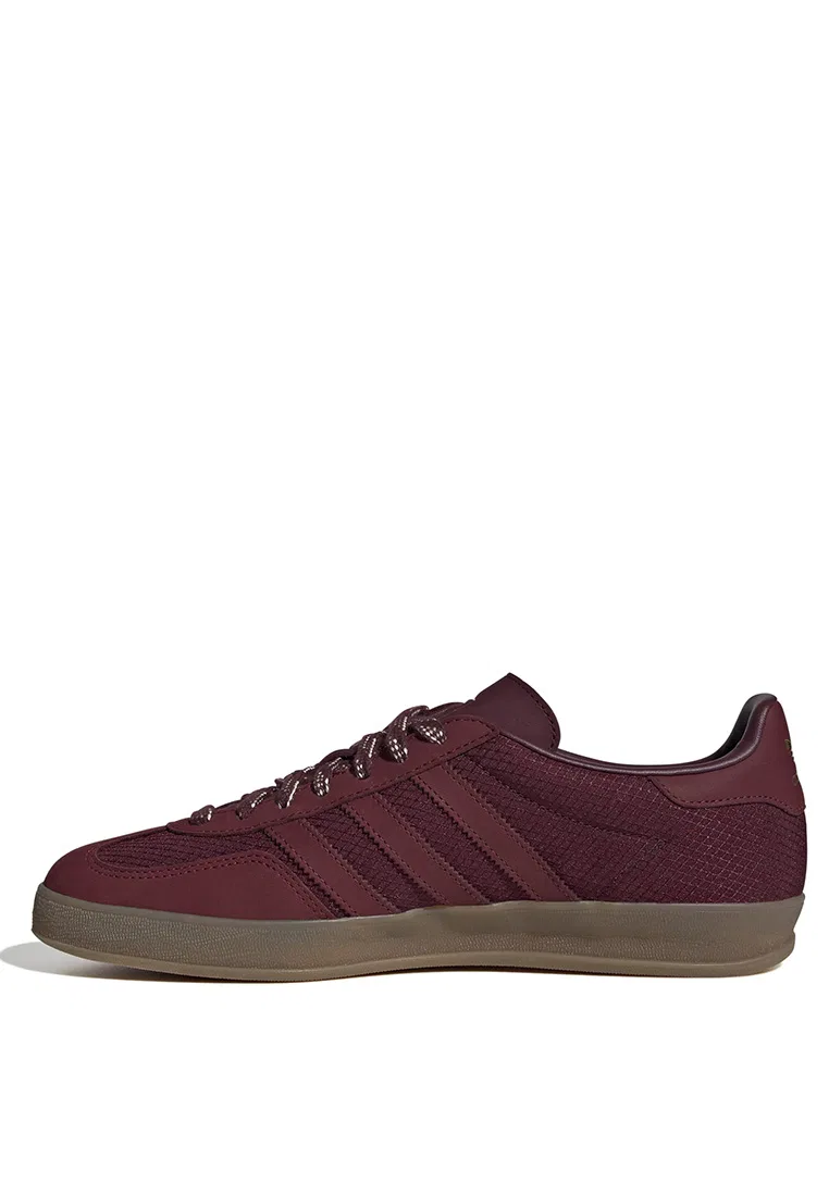 Кроссовки мужские, Gazelle Indoor, Adidas, белый/красный/бордовый — фото 4