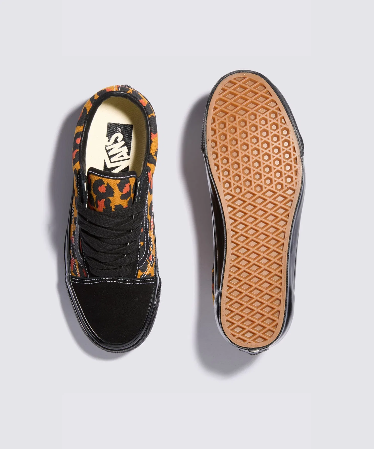 Унисекс кроссовки Vans Old Skool Леопардовые чёрные — фото 3