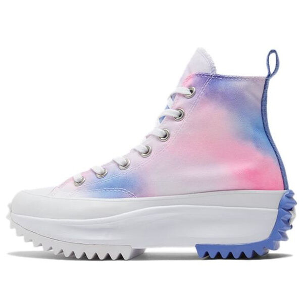 

Кроссовки run star hike high 'cloud wash - storm pink' Converse, синий