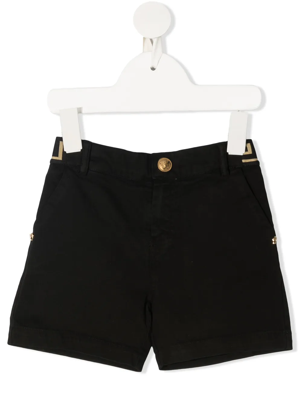 

Шорты с логотипом Versace Kids, черный