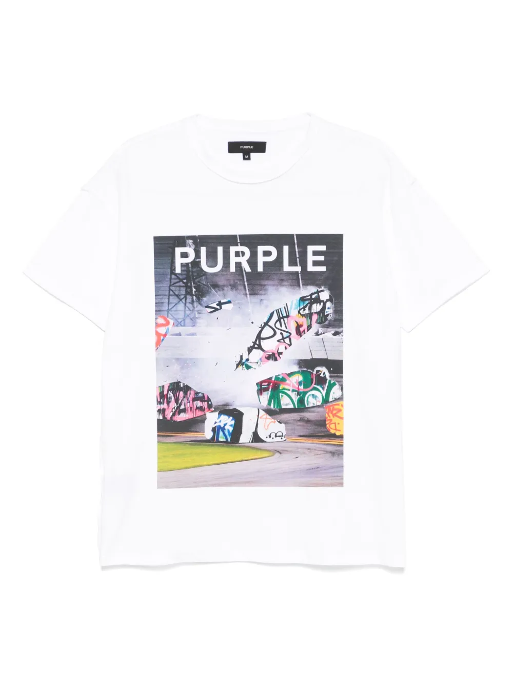 

Футболка с короткими рукавами Purple Brand, белый