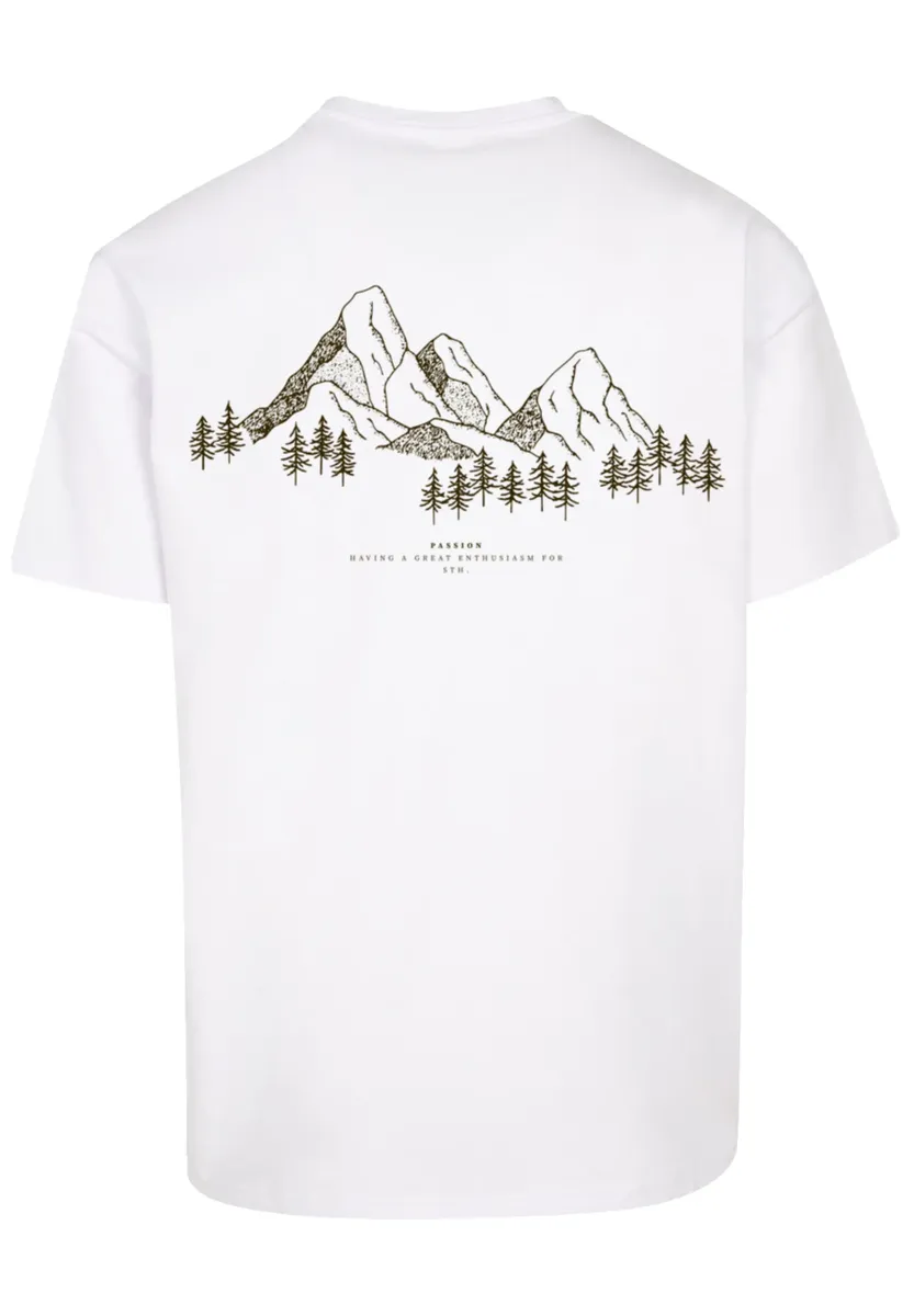 

F4NT4STIC Футболка "PLUS SIZE Mountain Mountains", принт, белый