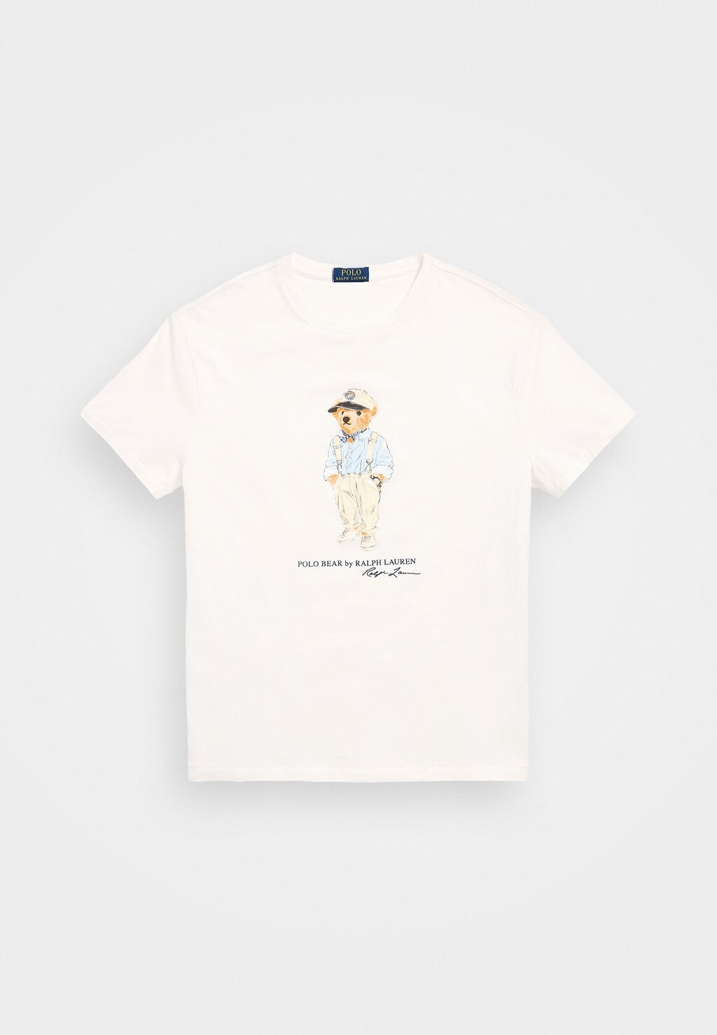 

Футболка с принтом CLASSIC FIT POLO BEAR JERSEY T SHIRT Ralph Lauren, кремовый