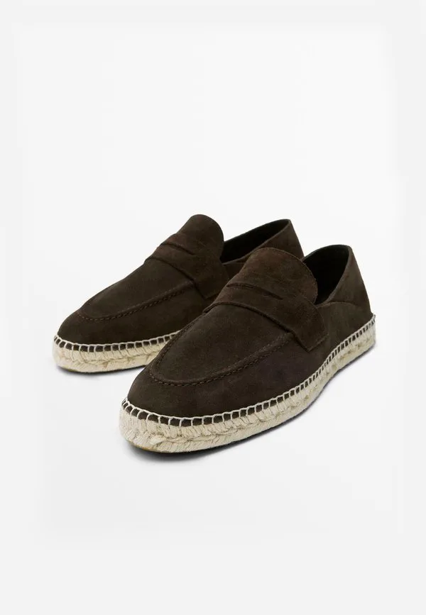Эспадрильи с ремешком из тонкой ткани Massimo Dutti, Dark Brown — фото 2