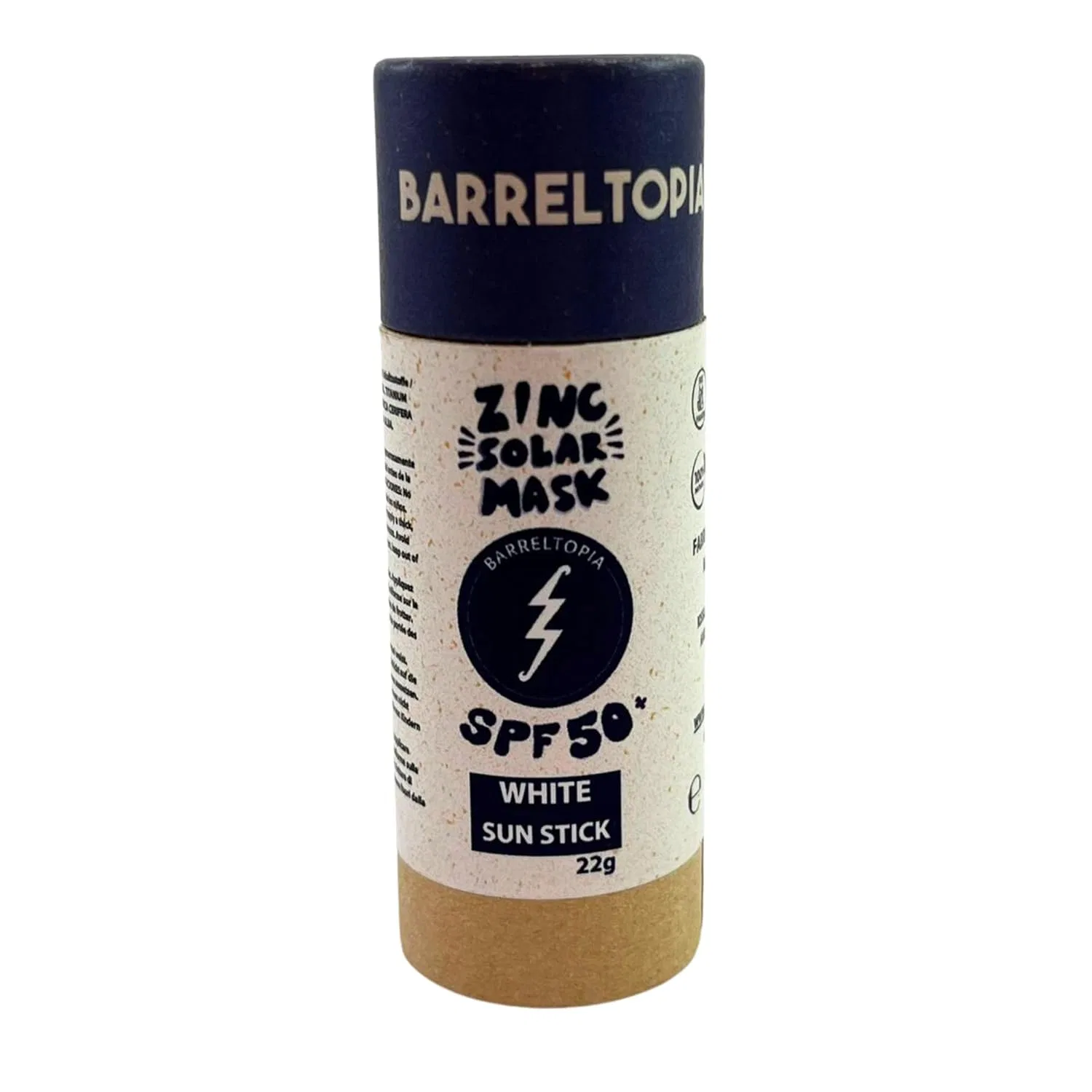 Солнцезащитный стик для лица Barreltopia Surf Stick SPF 50+, цинковые карандаши Barreltopia, White — фото 2