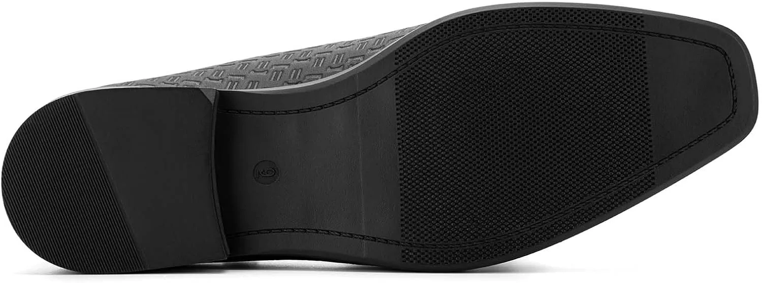 

Мужские туфли JITAI - повседневные лоферы из резины и кожи для мужчин - модная деловая обувь, черный