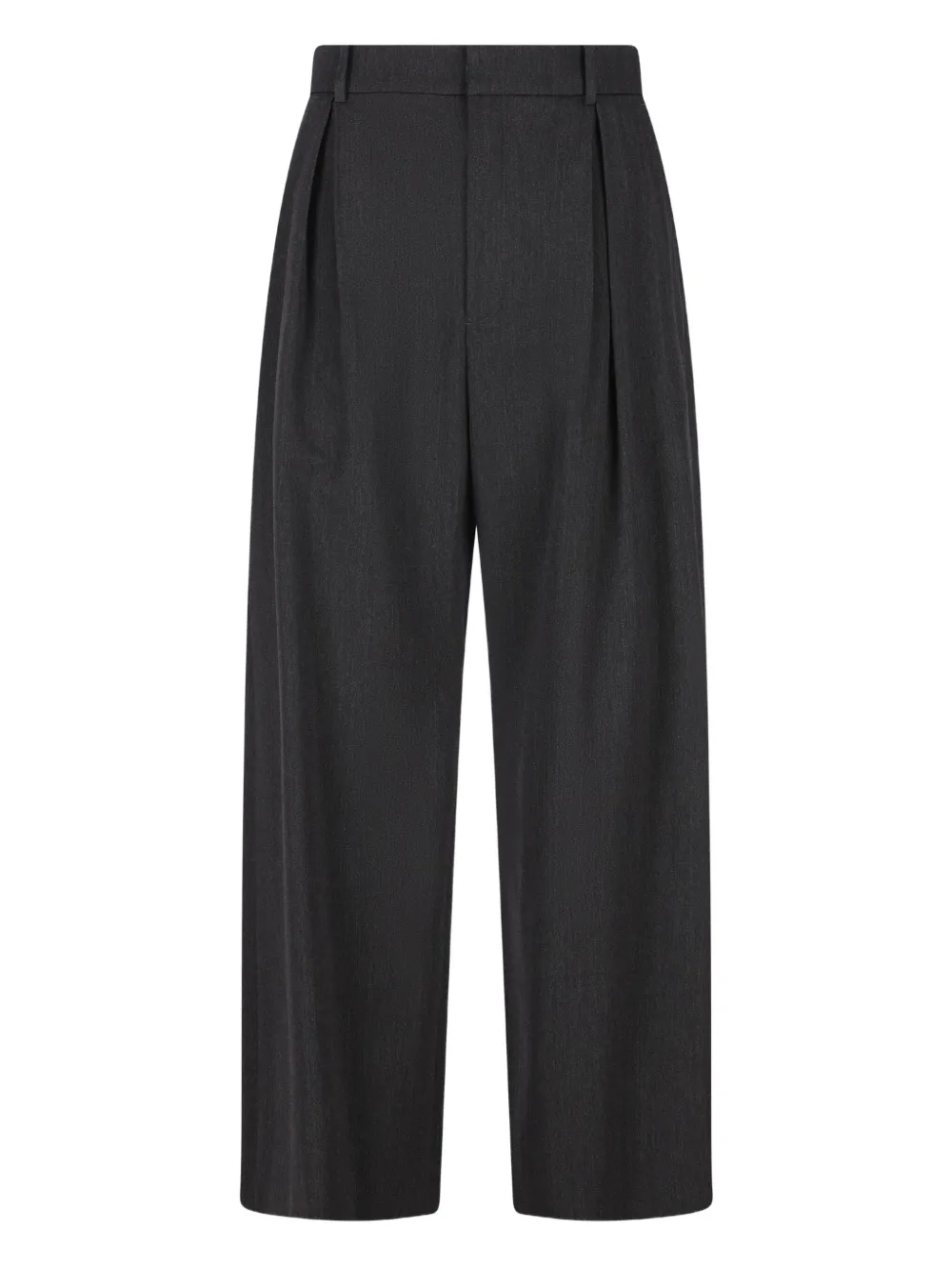 

Плиссированные укороченные брюки Loewe, серый