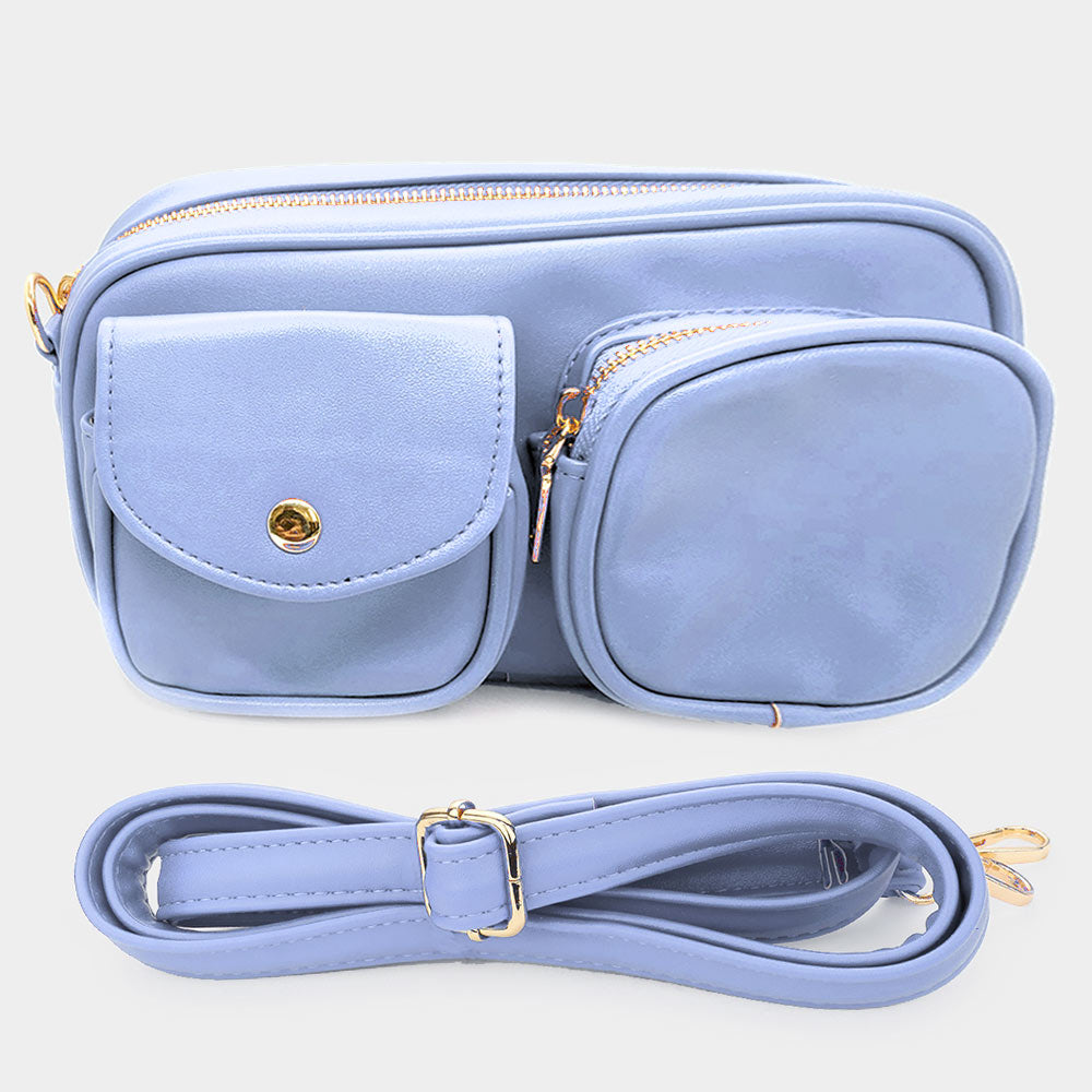 

Сумка-кроссбод прямоугольная FASHNZFAB, синий